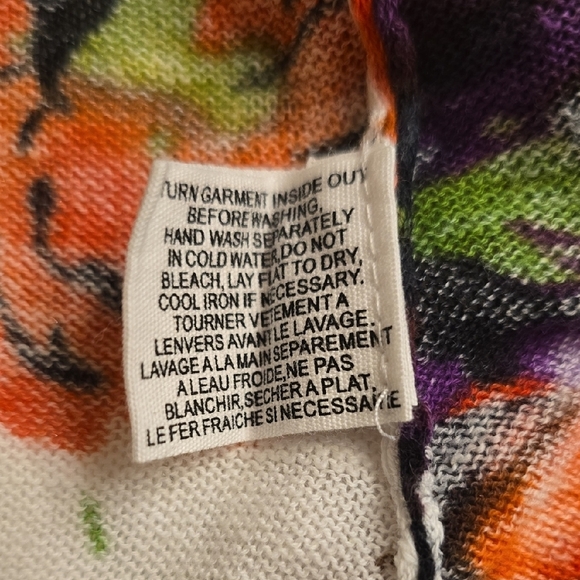 Anthropologie Vibrant Floral Open-Front Cardigan - Picture 7 of 13